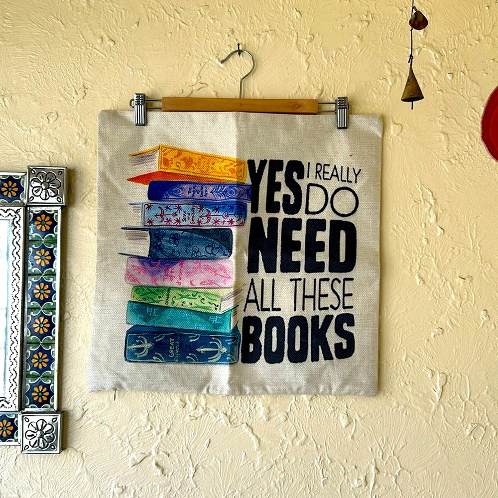 NWOT Book Lover’s Pillow Cover ❤️
